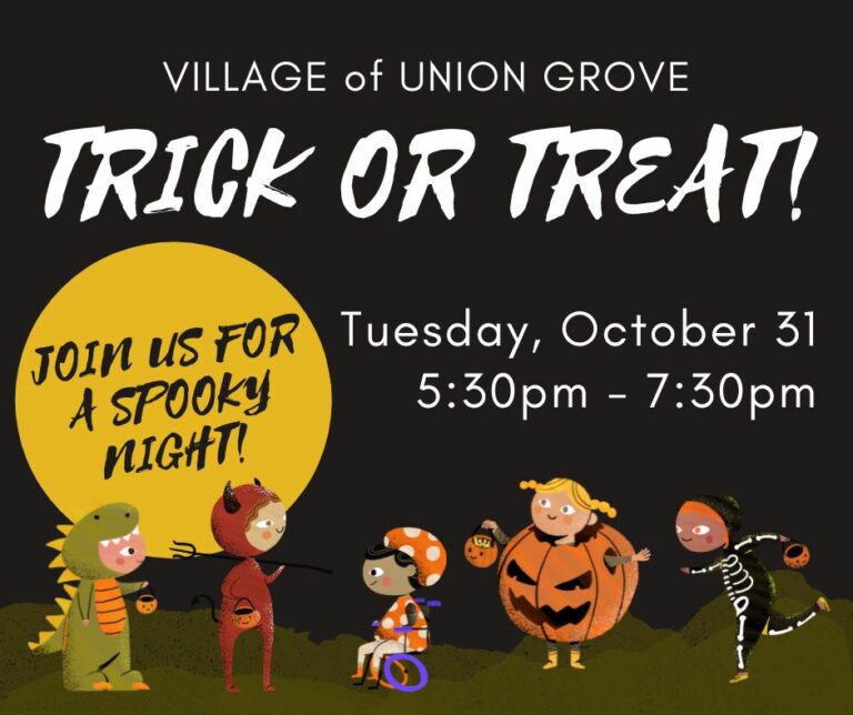 2023 TRICK OR TREAT Village of Union Grove